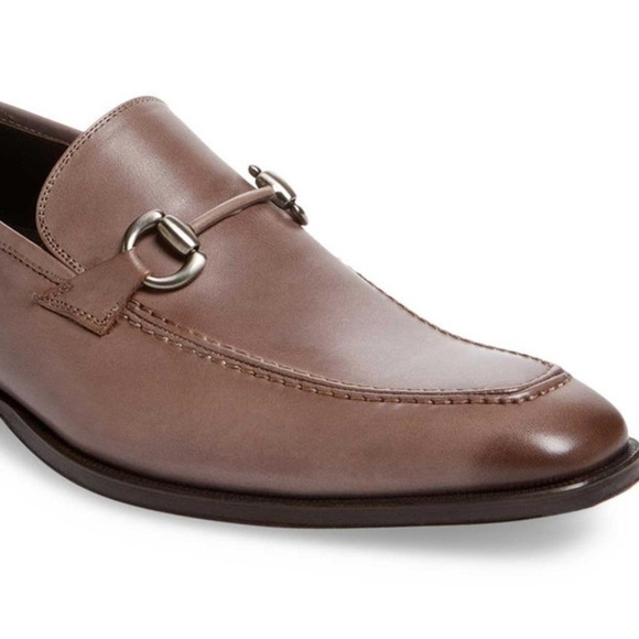 Mezlan Horse-Bit Taupe Leather Loafers - Picture 2 of 5